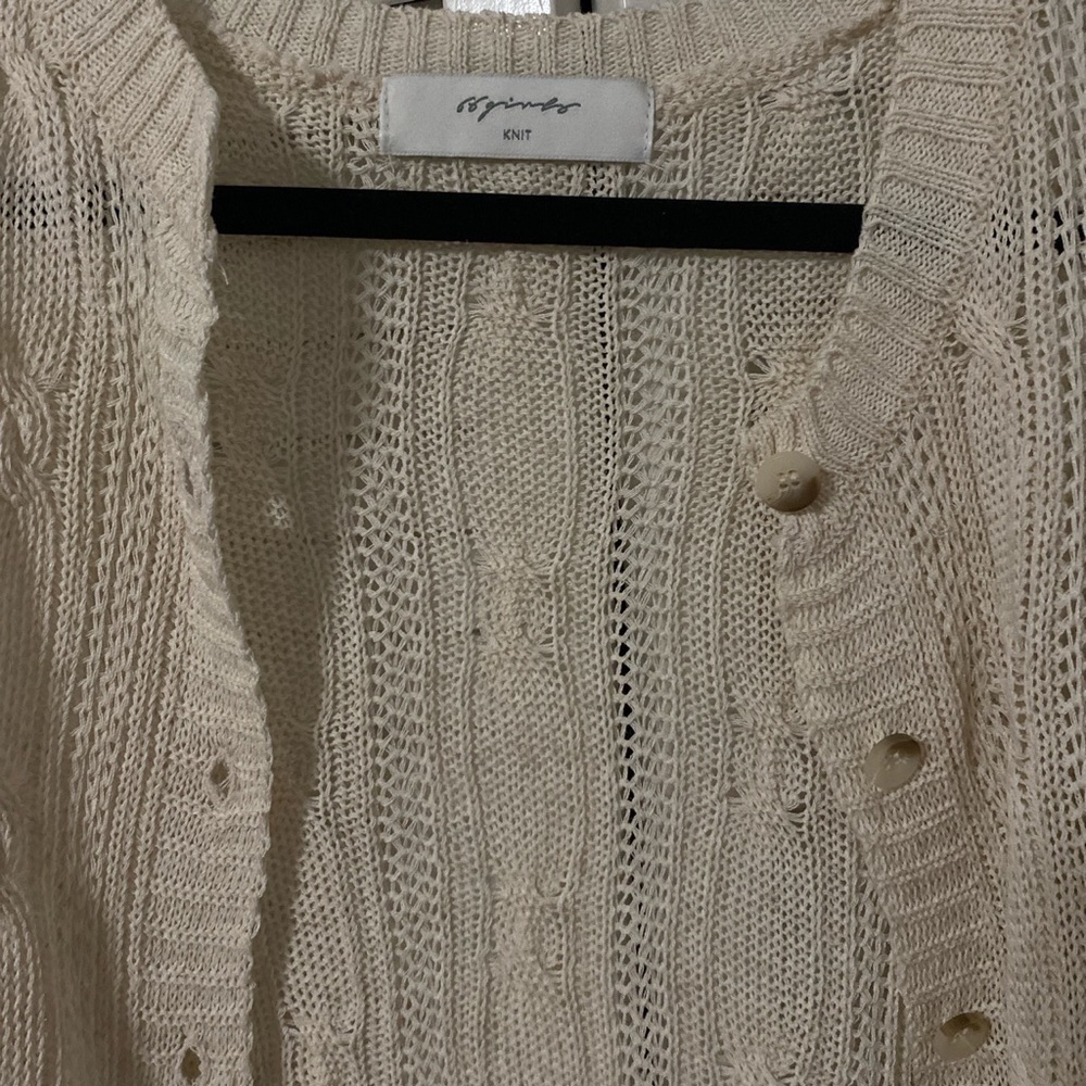 gorgeous knit neutral beige cardigan